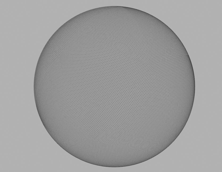 Modèle 3D sphérique dans Houdini
