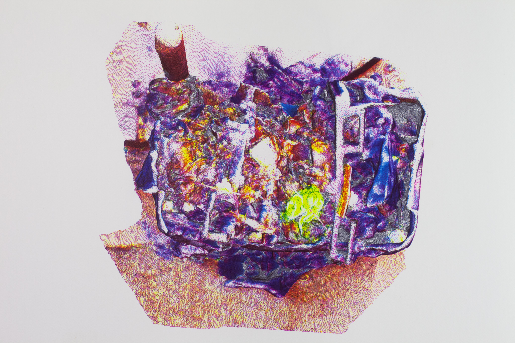 Burned Trash #2, Marseille, 2025, planche de droite